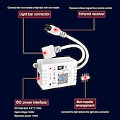 رخيصةأون قواعد ومثبتتات المصابيح-zdm wifi اللاسلكية led تحكم ذكي يعمل مع نظام الروبوت و ios الهاتف المحمول التطبيق مجانية ل rgb led ضوء 5 فولت إلى 28 فولت dc 4a يأتي مع واحد 24 مفاتيح التحكم عن بعد