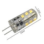 cheap LED Bi-pin Lights-10pcs 2.5W LED Bi-pin Corn Lights Bulbs 260lm Dimmable G4 SMD2835 Landscape 25W Halogen Bulb Replacement Warm Cold White AC12V DC12V AC220V