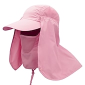 billiga Huvudbonader för herrar-Herr Unisex Fiskarhatt Solhatt Fiskehatt Mörkgrå Marin Utomhus Fiske Solid färg Vattentät UV-skydd Andningsfunktion Snabb tork