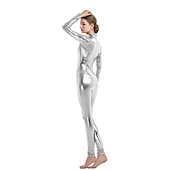 halpa Kiiltävä-Zentai sopii Cosplay-Asut Kokopuku Karnevaali puku Kokohaalari Naisten Kaikki Poikien Cosplay Seksikäs puku Yhtenäinen väri Lycra-elastaani Puku varten Halloween Karnevaali Lasten päivä Lasten
