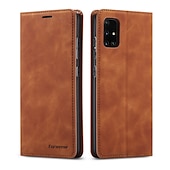 baratos Capa Samsung-Capa Para Samsung Galaxy S24 S20 Plus S20 Ultra S20 S25 Ultra Capa Para Corpo Inteiro Carteira de Couro com Suporte de Pé Flip Carteira Couro Genuíno TPU Sólido