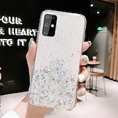 Χαμηλού Κόστους Samsung Θήκη-τηλέφωνο tok Για Samsung Galaxy S24 S23 S22 S21 S20 Plus Ultra Α73 Α53 Α33 A42 S25 Ultra Πίσω Κάλυμμα Λάμψη γκλίτερ Ουρανός Λάμψη γκλίτερ TPU