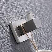 economico Portasciugamani-il set di accessori per il bagno include portasciugamani da bagno/porta accappatoio/porta asciugamani in acciaio inossidabile 304 montato a parete argentato 3 pezzi