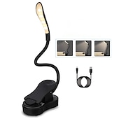 abordables Lampes de lecture-Lampe de lecture Rechargeable / Protection des Yeux / Intensité Réglable Moderne contemporain Batterie Li intégrée Pour Bureau / Bureau de maison / Bureau ABS DC 5V Blanche / Noir