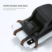abordables Soporte para móvil-soporte para teléfono de bicicleta de silicona para 4 - 6 pulgadas soporte para teléfono inteligente motocicleta bicicleta manillar clip soporte gps soporte de montaje4.7