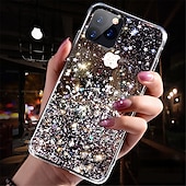 رخيصةأون جرابات آيفون-هاتف غطاء من أجل آيفون 15 برو ماكس بلس iPhone 14 13 12 11 Pro Max Mini X XR XS Max 8 7 Plus غطاء خلفي اضحة وضوح الشمس للنساء فتاة بلينغ بريق لامعة TPU