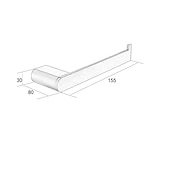 billige Toalettrullholdere-toalettpapirholder nytt design rustfritt stål malte overflater baderomshylle veggmontert matt sort 1stk