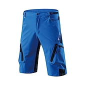 preiswerte Fahrradhosen Herren-Nuckily herren mtb shorts lycra radhose wasserdicht atmungsaktiv schnell trocknend leicht und baggy reißverschlusstaschen sommer fahrradbekleidung berg rennrad radsport fortgeschritten schwarz