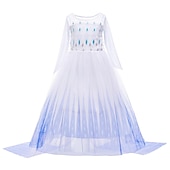 ieftine Costume pentru fete-Săptămâna Cărții 2026 Regina Zăpezii Înghețat Îngheţat Prințesă Rochii Rochie de fete cu flori Crăciun rochie de vacanță for Fete Copilului Crăciun Nuntă Invitat la nunta