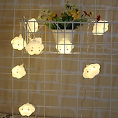 billige Batteridrevet-1,5m 3m ledet streng ferielys søt sky jul nyttårsfest dekor fe stringslys aa batteridrevet varm hvit xmas belysning 10leds 20leds