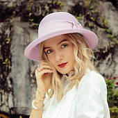 abordables Chapeaux de fête-chapeaux élégants en polyester avec nœud papillon 1pc casque décontracté