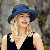 abordables Chapeaux de fête-chapeaux élégants en polyester avec nœud papillon 1pc casque décontracté