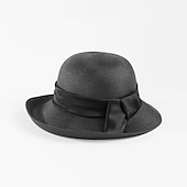 abordables Chapeaux de fête-chapeaux élégants en polyester avec nœud papillon 1pc casque décontracté