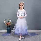 ieftine Costume pentru fete-Săptămâna Cărții 2026 Regina Zăpezii Înghețat Îngheţat Prințesă Rochii Rochie de fete cu flori Crăciun rochie de vacanță for Fete Copilului Crăciun Nuntă Invitat la nunta