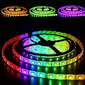 abordables Contrôle à distance-LOENDE 3x5M bandes lumineuses LED Ruban LED Flexibles Ensemble de Luminaires 900 LED 2835 SMD 8mm 1 set RGB Noël Nouvel An Créatif Découpable Décorative 12 V  Auto-Adhésives
