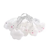 billige Batteridrevet-1,5m 3m ledet streng ferielys søt sky jul nyttårsfest dekor fe stringslys aa batteridrevet varm hvit xmas belysning 10leds 20leds