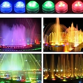 cheap Underwater Lights-Mini Submersible LED Lights RGB Underwater Candle Lamp IP68 Dimmable for Aquarium Vase Pond Swimming Pool Garden Party Bathtub with Remote Control
