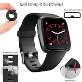 abordables Correas de reloj Fitbit-Correa de Smartwatch Compatible con Fitbit Versa 2 / Versa Lite / Versa SE / Versa Silicona Reloj inteligente Correa Suave Elástico Ajustable Correa Deportiva Reemplazo Pulsera