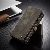 Недорогие Чехлы для Samsung-Чехол для телефона Samsung Galaxy Wallet Card S22 Ultra Plus S21 FE S20 A72 A52 A32 5G Note 20 10 Ultra Plus A51 с молнией и ремешком для телефона подставка однотонная PU-кожа