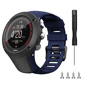 olcso Egyéb óraszenekarok-Óraszíj mert Suunto Ambit 3S 3R 3P 2S 2R 3 2 1 Peak Sport Run Szilikon Csere Szíj eltávolító eszközzel Elasztikus Légáteresztő Sportszíj Karszalag