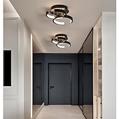 economico Lampade da soffitto con dimmer-1-luce 22,5 cm plafoniera a led moderno stile semplice camera da letto soggiorno personalità creativa forme geometriche dimmerabile portico in metallo nell&#039;illuminazione della porta 18w