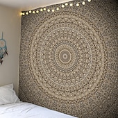 tanie Tkanina mandali-Mandala czeski indyjski gobelin ścienny art decor koc kurtyna wisząca strona główna sypialnia salon akademik dekoracja boho hippie psychodeliczny kwiatowy kwiat lotosu