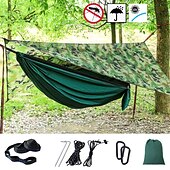 economico accessori per picnic e campeggio-Amaca con zanzariera da campeggio Copertura a sospensione per amaca Esterno Portatile Crema solare Repellenti anti-insetti Ultra leggero (UL) Traspirante Paracadute in nylon con moschettoni e