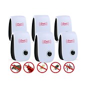 cheap Pest Control-6Pcs Ultrasonic Plug In Pest Repeller For Flea, Insects, Mosquitoes, Mice, Spiders, Ants, Rats, Roaches, Bugs, Non-Toxic, Humans &amp; Pets Safe