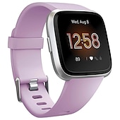 abordables Correas de reloj Fitbit-Correa de Smartwatch Compatible con Fitbit Versa 2 / Versa Lite / Versa SE / Versa Silicona Reloj inteligente Correa Suave Elástico Ajustable Correa Deportiva Reemplazo Pulsera
