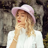 abordables Chapeaux de fête-chapeaux élégants en polyester avec nœud papillon 1pc casque décontracté