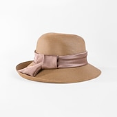 abordables Chapeaux de fête-chapeaux élégants en polyester avec nœud papillon 1pc casque décontracté