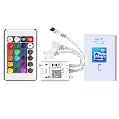 رخيصةأون قواعد ومثبتتات المصابيح-zdm wifi اللاسلكية led تحكم ذكي يعمل مع نظام الروبوت و ios الهاتف المحمول التطبيق مجانية ل rgb led ضوء 5 فولت إلى 28 فولت dc 4a يأتي مع واحد 24 مفاتيح التحكم عن بعد
