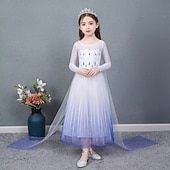 ieftine Costume pentru fete-Săptămâna Cărții 2026 Regina Zăpezii Înghețat Îngheţat Prințesă Rochii Rochie de fete cu flori Crăciun rochie de vacanță for Fete Copilului Crăciun Nuntă Invitat la nunta