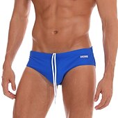 halpa Miesten uimapuvut-Miesten Uimashortsit Uimahousut Brief-uimahousut Spandex Alaosat Hengittävä Nopea kuivuminen Mikrojoustava 2 in 1 Kurenauha - Uinti Lainelautailu Hiekkaranta Vesiurheilu Yhtenäinen Kevät Kesä