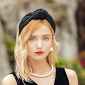 levne Fascinátory-Elegantní Vlasové ozdoby Polyester Klobouky / Vlasové ozdoby s Mašle 1ks Zvláštní příležitosti / Večírek Přílba