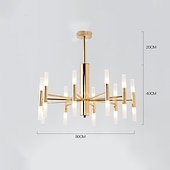 baratos Estilo Sputnik-80 cm sputnik design lustre metal básico galvanizado moderno estilo nórdico 110-240 v