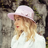 abordables Chapeaux de fête-chapeaux élégants en polyester avec nœud papillon 1pc casque décontracté