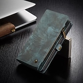 Недорогие Чехлы для Samsung-Чехол для телефона Samsung Galaxy Wallet Card S22 Ultra Plus S21 FE S20 A72 A52 A32 5G Note 20 10 Ultra Plus A51 с молнией и ремешком для телефона подставка однотонная PU-кожа