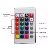 preiswerte Fernbedienung-smart rgb led strip light app control 15m 49ft 2835 smd 810 leds ir 24 key controller funktioniert mit alexa google 12v 3a adapter kit