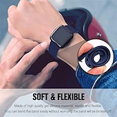 abordables Correas de reloj Fitbit-Correa de Smartwatch Compatible con Fitbit Versa 2 / Versa Lite / Versa SE / Versa Silicona Reloj inteligente Correa Suave Elástico Ajustable Correa Deportiva Reemplazo Pulsera