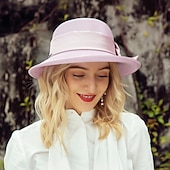 abordables Chapeaux de fête-chapeaux élégants en polyester avec nœud papillon 1pc casque décontracté