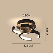 economico Lampade da soffitto con dimmer-1-luce 22,5 cm plafoniera a led moderno stile semplice camera da letto soggiorno personalità creativa forme geometriche dimmerabile portico in metallo nell&#039;illuminazione della porta 18w