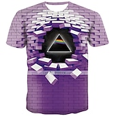 お買い得  3D Tシャツ-男性用 3D印刷 Tシャツ 半袖 Tシャツ 3Dプリント クルーネック ラウンドネック シャツ ヴィンテージ ストリートファッション 誇張された カジュアル 日常 ホワイト ライトグリーン ピンク 衣類 プラスサイズ S M L XL XXL 3XL 4XL