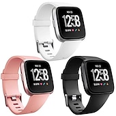 abordables Correas de reloj Fitbit-Correa de Smartwatch Compatible con Fitbit Versa 2 / Versa Lite / Versa SE / Versa Silicona Reloj inteligente Correa Suave Elástico Ajustable Correa Deportiva Reemplazo Pulsera