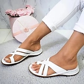 abordables Sandales Décontractées-sandales marron pour femmes avec bretelles croisées et détails de coutures pour l&#039;été et les tenues décontractées