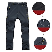economico Fondi-Per donna Pantaloni da escursione Pantaloni foderati in pile Pantaloni impermeabili Inverno Esterno Tenere al caldo Impermeabile Antivento Traspirante Pantalone / Sovrapantaloni Pantaloni Nero Viola