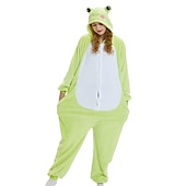 levne Zvířecí kostým-Pyžamo Kigurumi Fancy kostým Kostým Onesie Zvířecí Žába Animák Teplé Pyžama Legrační kostým Dospělé Pro páry Pánské Dámské Vánoce předvečer Všech svatých Karneval Párty Výkon Domácí oblečení