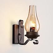 baratos Iluminação de Parede LED-Lightinthebox lâmpada de parede retro vintage rústico scone de parede de vidro para quarto cabeceira industrial luz de parede luminárias led lâmpadas corredor escada