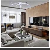 abordables Lustres-led lampes de salon et de chambre modernes simples créatives lanternes de ciel en forme de trois broches 18w