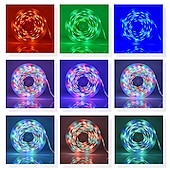 preiswerte Fernbedienung-smart rgb led strip light app control 15m 49ft 2835 smd 810 leds ir 24 key controller funktioniert mit alexa google 12v 3a adapter kit